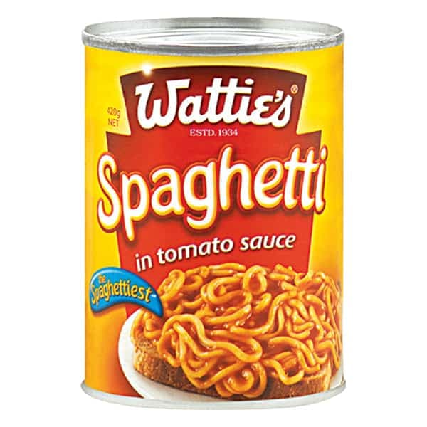 Wattie’s Spaghetti In Tomato Sauce 420g