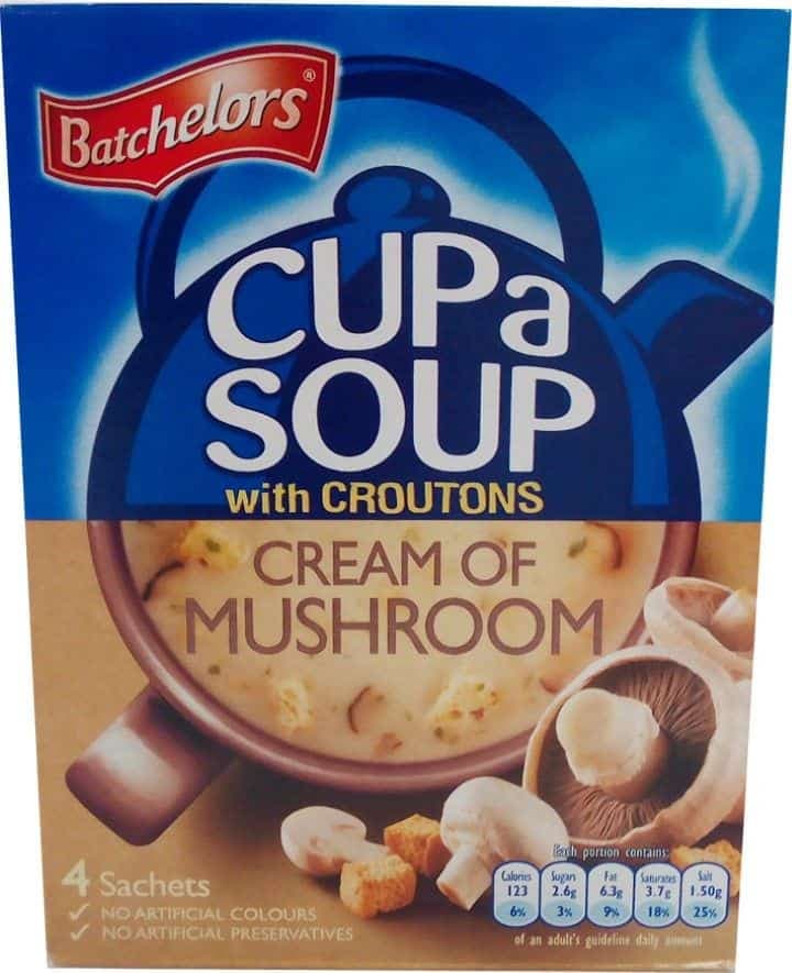 Batchelors Cream Of Mushroom With Croutons Cup a Soup 99g