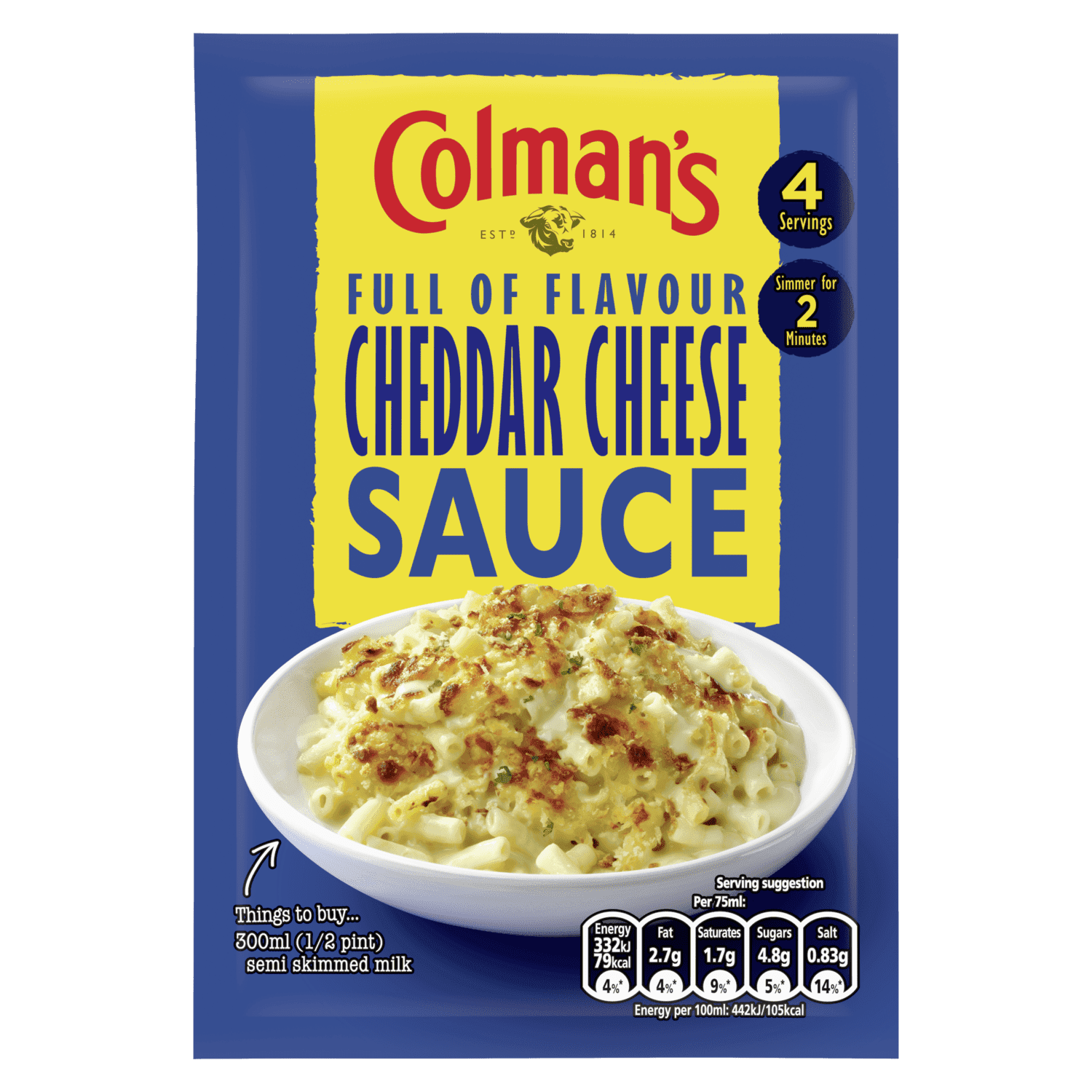 Colman’s Cheddar Cheese Sauce Mix 40g