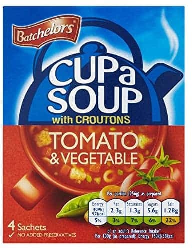 Batchelors Tomato & Vegetable With Croutons Cup a Soup 104g