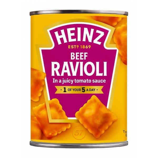 Heinz Beef Ravioli In a Juicy Tomato Sauce 400g