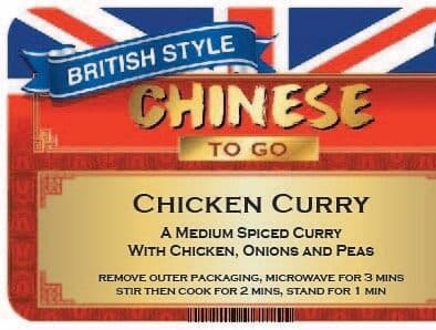 British To Go Chinese Chicken Curry