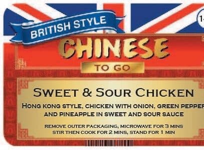 British To Go Chinese Sweet & Sour Chicken