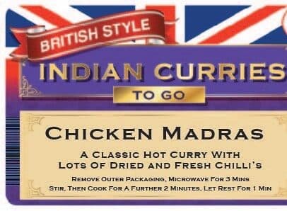 British To Go Indian Chicken Madras