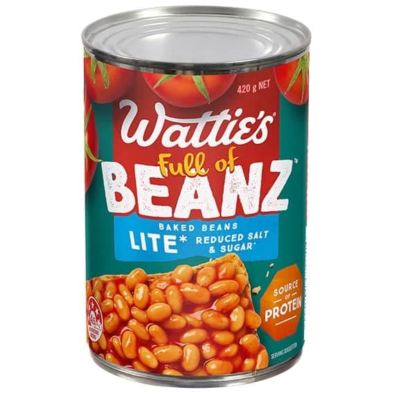 Wattie’s Full Of Beanz Lite 420g