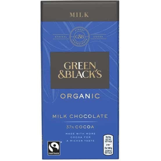 Green & Black’s Organic 37% Cocoa Milk Chocolate 90g