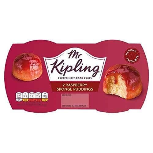Mr Kipling Raspberry Sponge Puddings 95g x 2