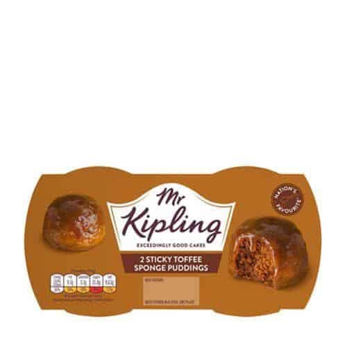 Mr Kipling Sticky Toffee Sponge Puddings 95g x 2
