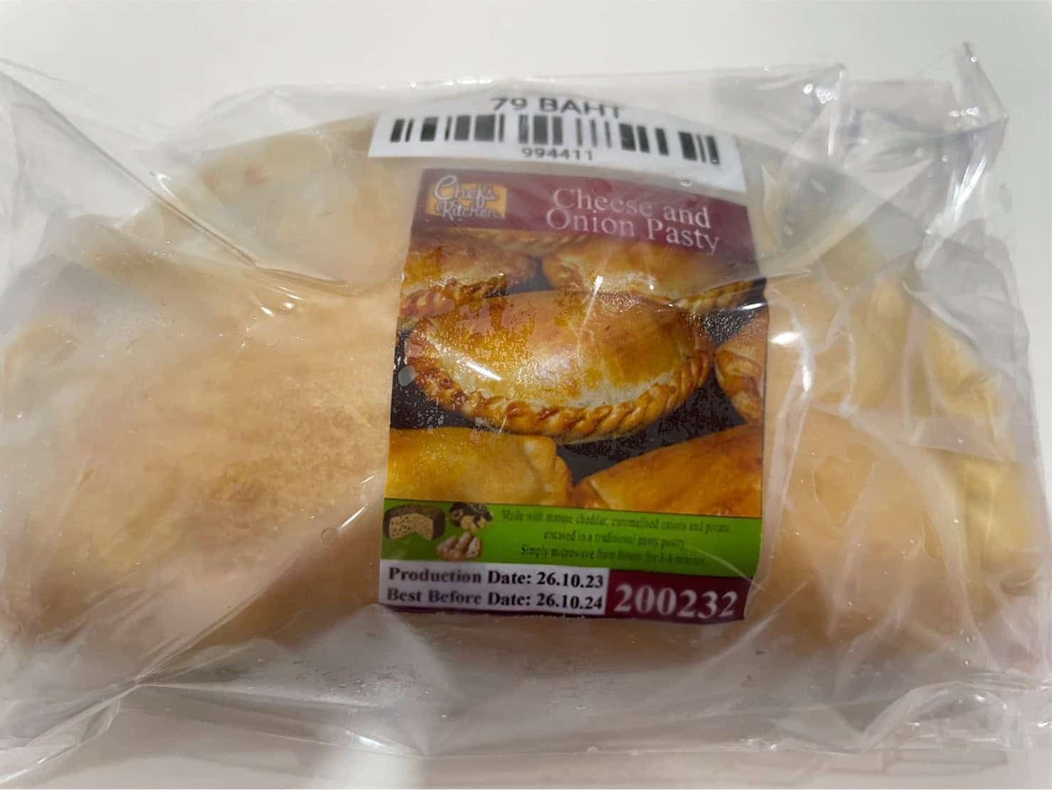 Chef’s Kitchen Cheese & Onion Pasty 250g
