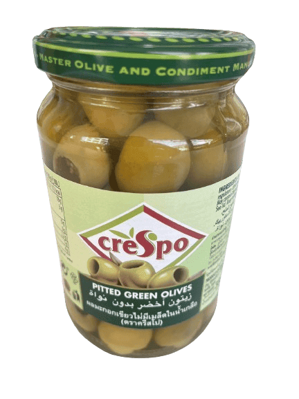 Crespo Pitted Green Olives 333g