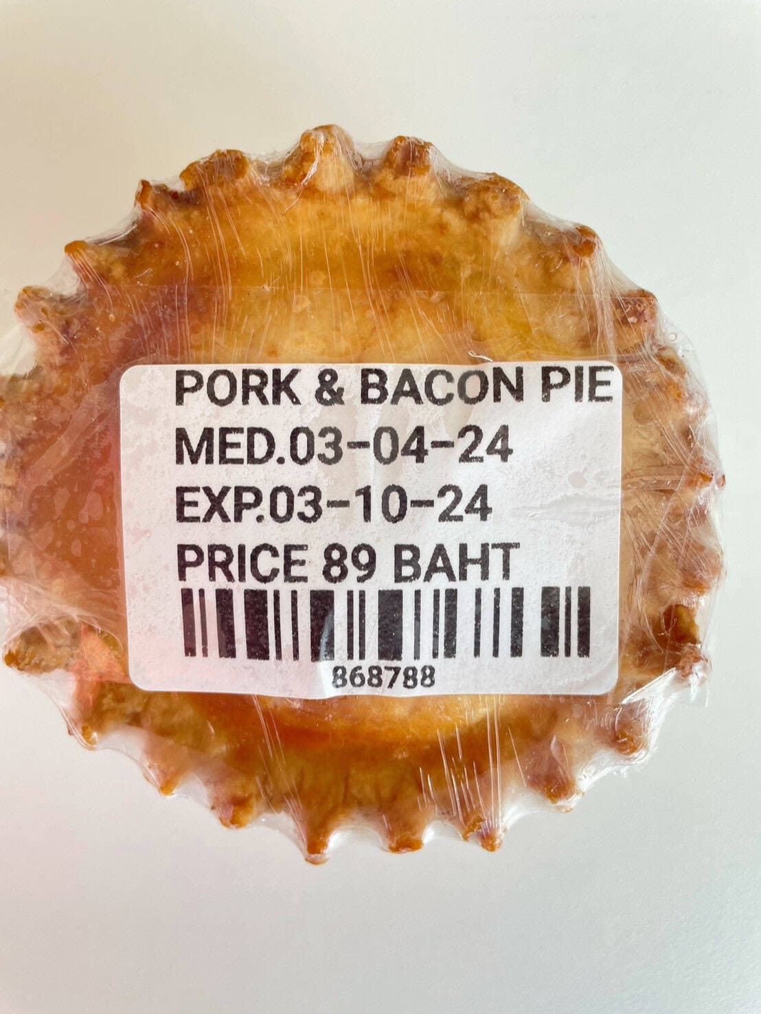 Pork & Bacon Pie