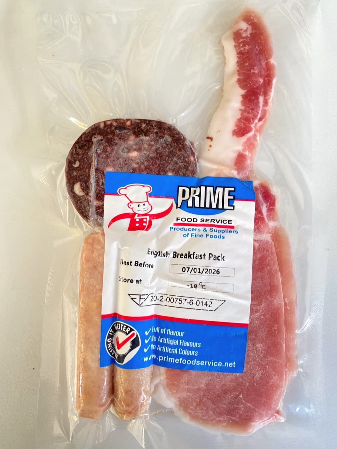 Prime English Breakfast Pack With Black Pudding 250g