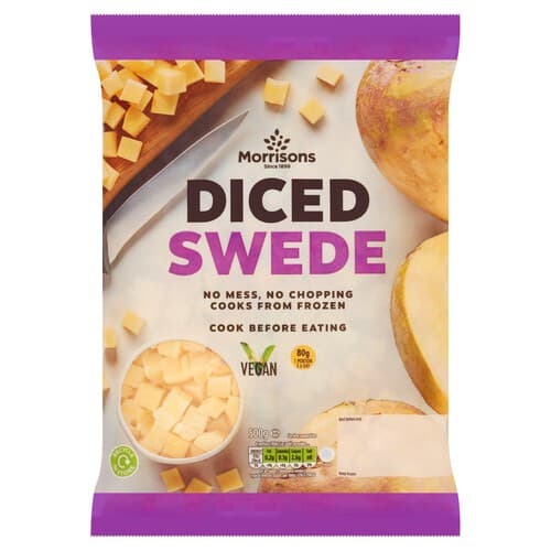 Morrisons Diced Swede 500g