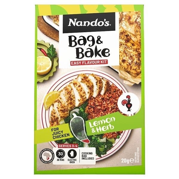 Nando’s Peri-Peri Bag & Bake Lemon & Herb 20g