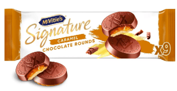 McVitie’s Signature Caramel Chocolate Rounds 109g (BBF 16/09/26)