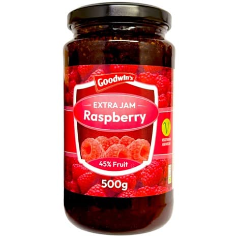 Goodwin’s Extra Raspberry Jam 500g