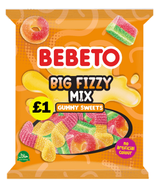 Bebeto Big Fizzy Mix 150g
