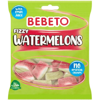 Bebeto Fizzy Watermelons 150g