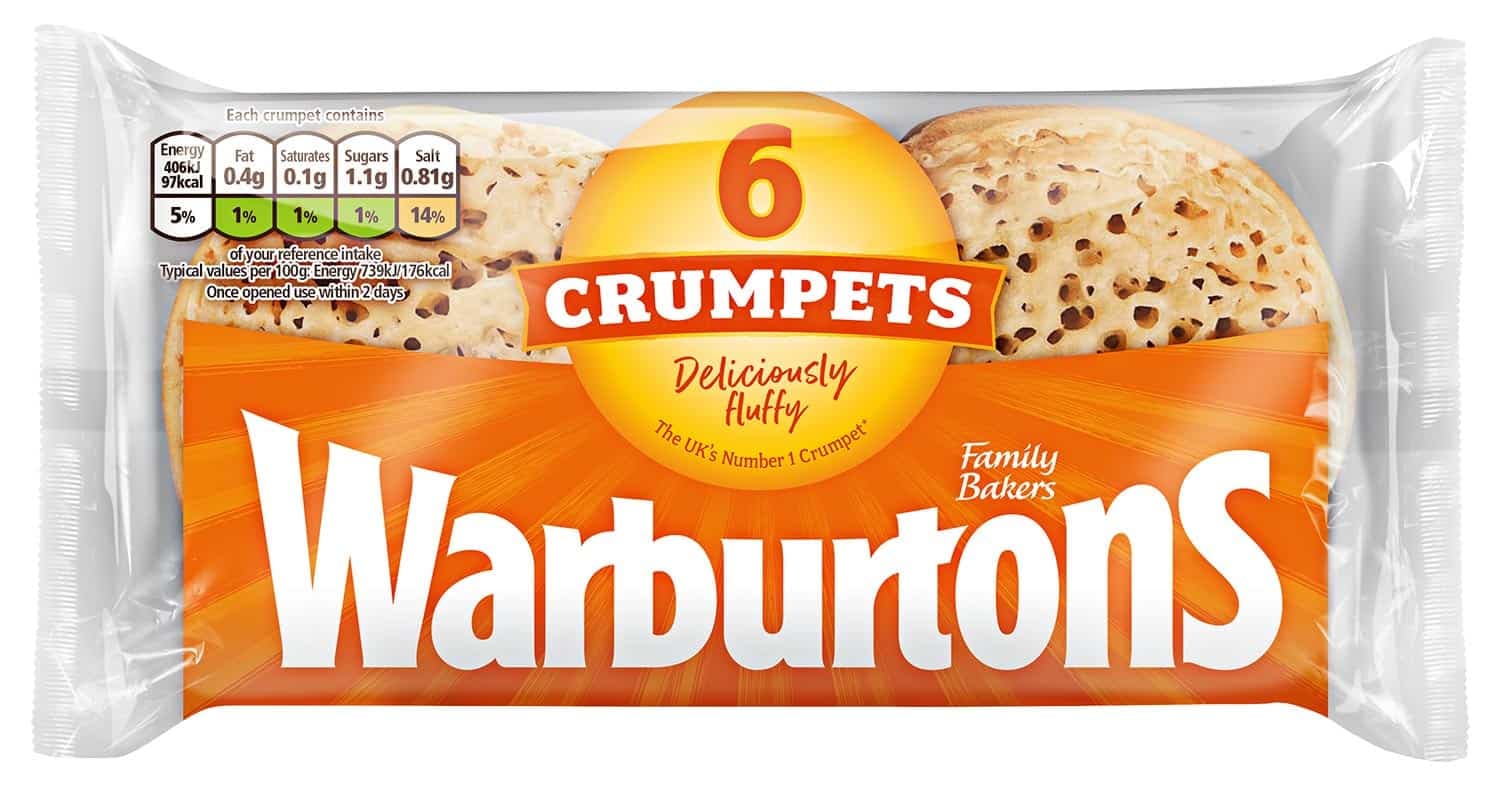 Warburtons Crumpets 65g x 6
