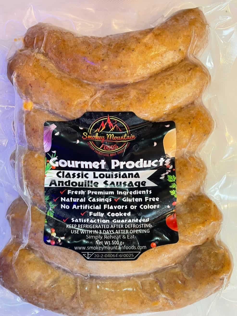 Smokey Mountain Classic Louisiana Andouille Smoked Sausages 500g