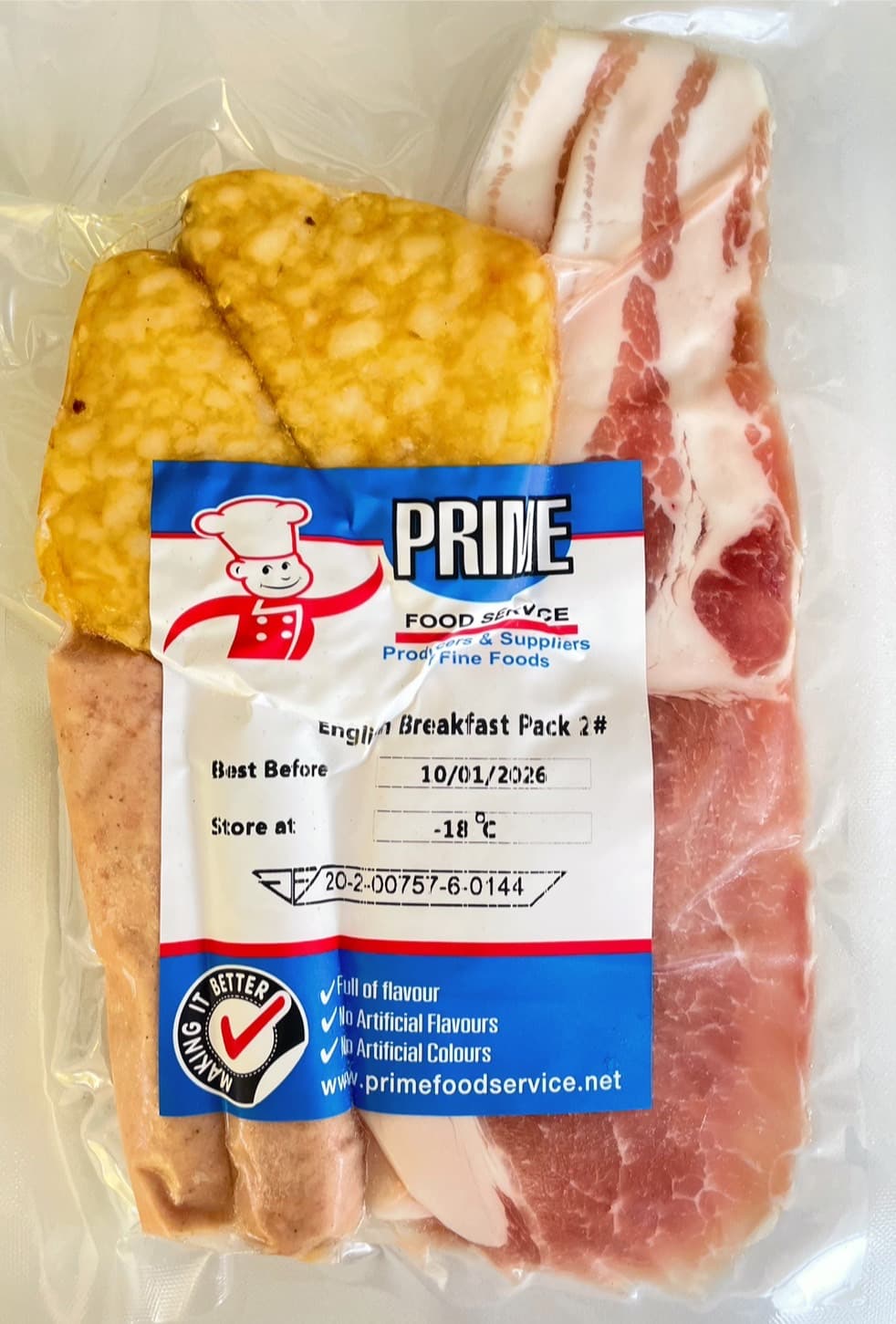 Prime English Breakfast Pack With Hash Browns 250g