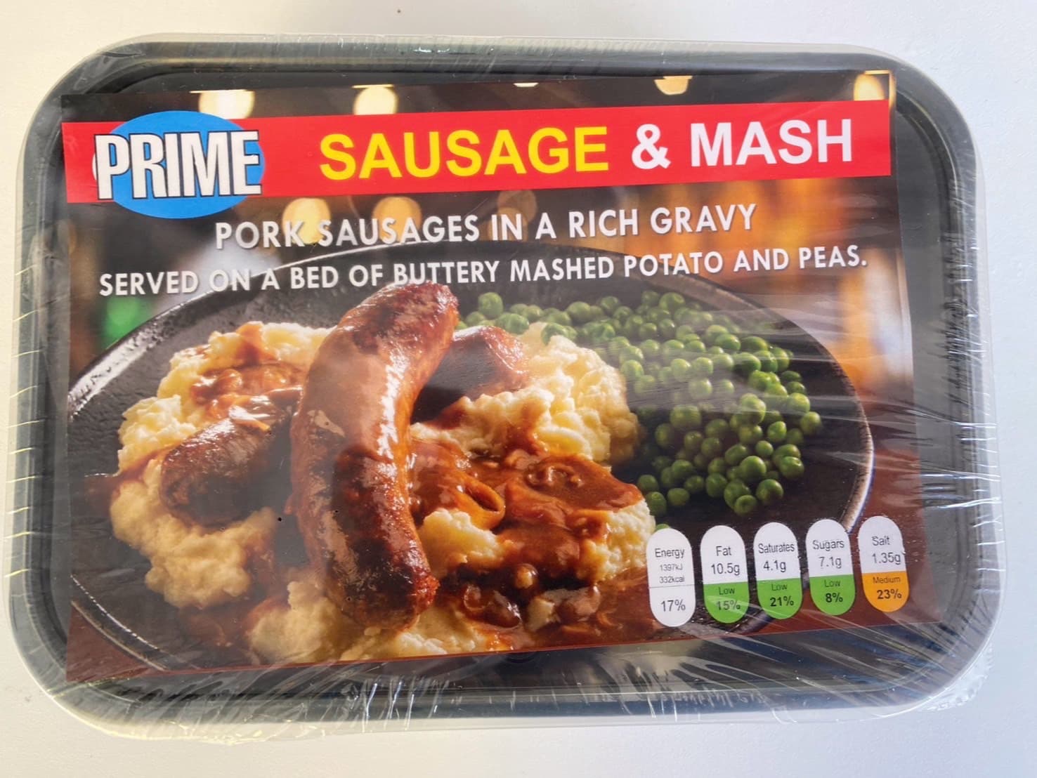 Prime Sausage & Mash In a Rich Gravy 450g