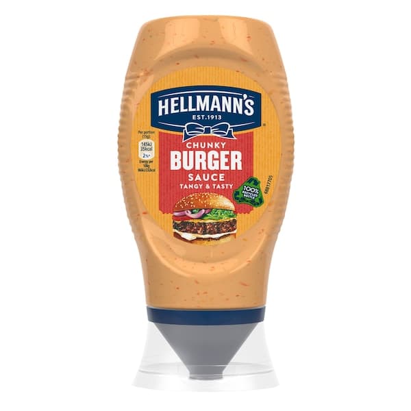 Hellmann’s Tangy & Tasty Chunky Burger Sauce 258g