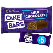 Cadbury Milk Chocolate Cake Bars 24g x 5