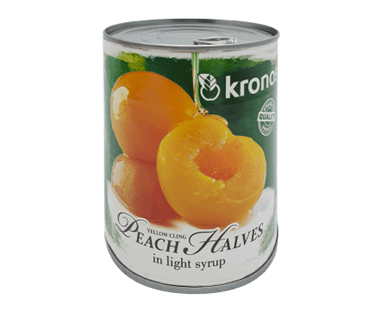 Kronos Peach Halves In Light Syrup 820g