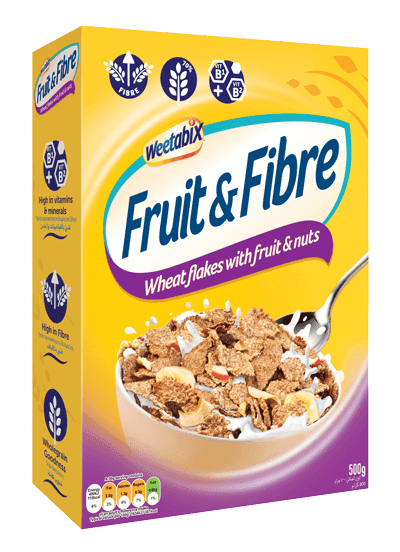 Weetabix Fruit & Fibre Wheat Flakes With Fruit & Nuts 500g