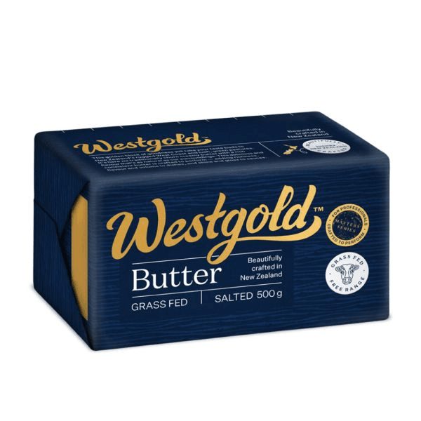 Westgold Grass Fed Salted Butter 500g (BBF 29/10/26)