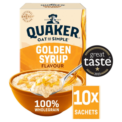 Quaker Oat So Simple Golden Syrup Porridge Sachets 36g x 10
