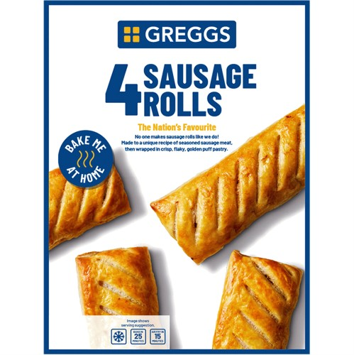 Greggs Sausage Rolls 106g x 4
