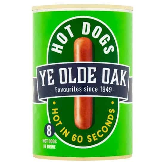 Ye Olde Oak Hot Dogs In Brine 50g x 8