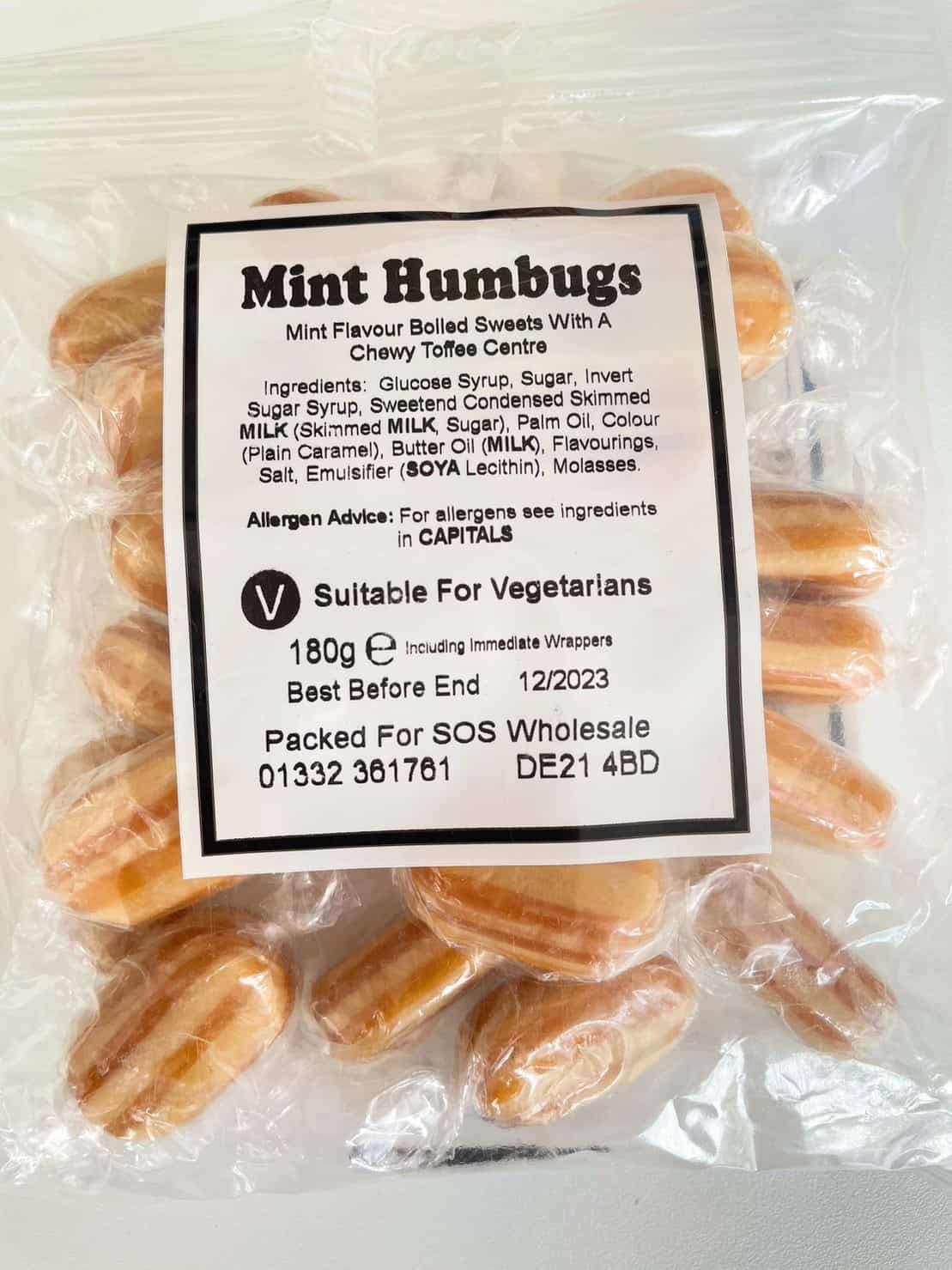 Bumper Bag Mint Humbugs 180g - The Pantry Expat Food & Beverage