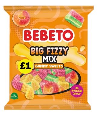 Bebeto Big Fizzy Mix 150g