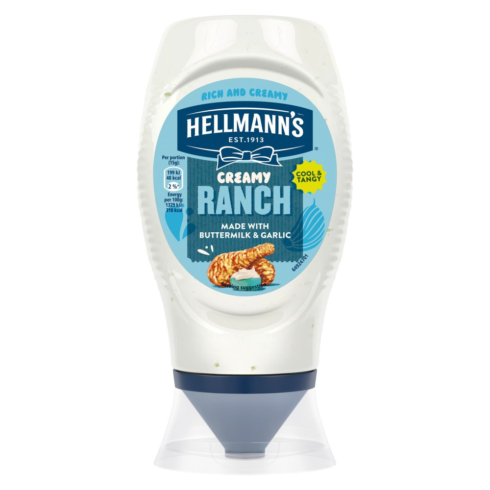 Hellmann’s Creamy Ranch Made With Buttermilk & Garlic 245ml
