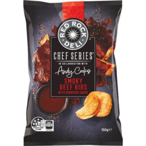 Red Rock Deli Chef Series Smoky Beef Ribs With BBQ Sauce 150g (BBF 11/10/26)