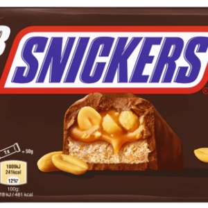Snickers 50g x 3 (BBF 04/10/26)